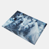 Winter Drivers Foto van het prachtige paardenteam Deurmat (Schuin)