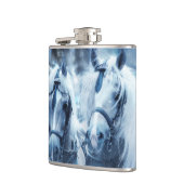 Winter Drivers Foto van het prachtige paardenteam Heupfles (Links)