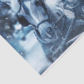 Winter Drivers Foto van het prachtige paardenteam Tissuepapier (Detail)
