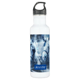 Winter Drivers Foto van het prachtige paardenteam Waterfles