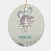 Winter-droomkerstversiering Keramisch Ornament (Links)