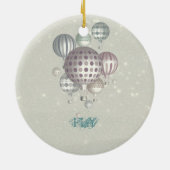 Winter-droomkerstversiering Keramisch Ornament (Achterkant)