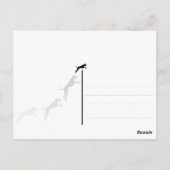 Winter Duitse Herder  Briefkaart (Achterkant)