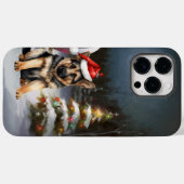 Winter Duitse Herder Caravan Kerstavontuur Case-Mate iPhone Case (Achterkant (horizontaal))