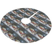 Winter Duitse Herder Caravan Kerstavontuur Kerstboom Rok (Gekanteld)