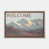 Winter Eagle and Mountains - Welkom Deurmat (Voorkant)