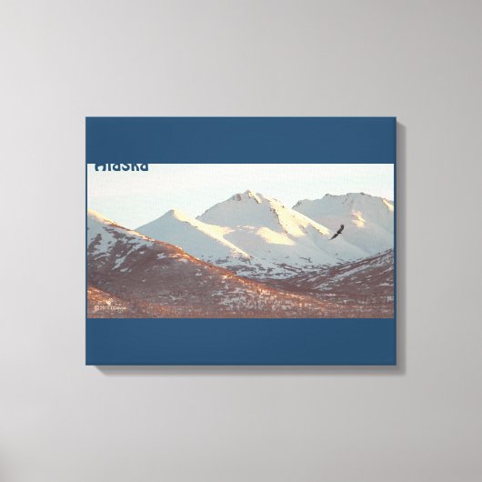 Winter Eagle Canvas Afdruk (Voorkant)