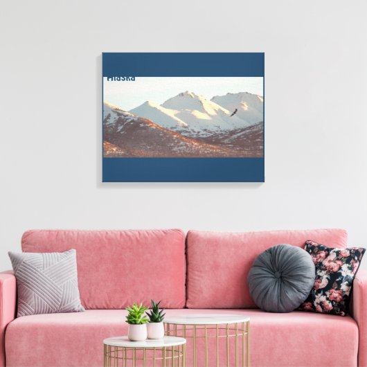 Winter Eagle Canvas Afdruk (Insitu (Woonkamer))