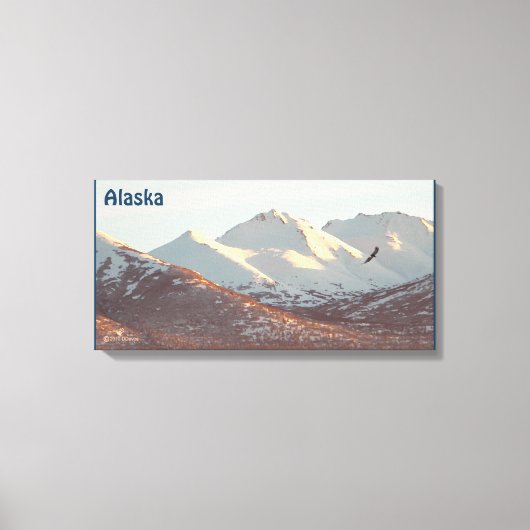 Winter Eagle Canvas Afdruk (Voorkant)