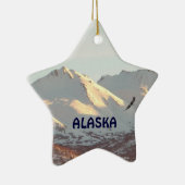 Winter Eagle Keramisch Ornament (Rechts)