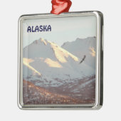 Winter Eagle Metalen Ornament (Links)