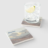 Winter Eagle Stenen Onderzetter (Zijkant)