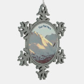 Winter Eagle Tin Sneeuwvlok Ornament (Links)