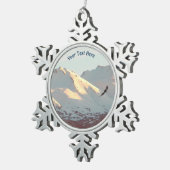 Winter Eagle Tin Sneeuwvlok Ornament (Rechts)