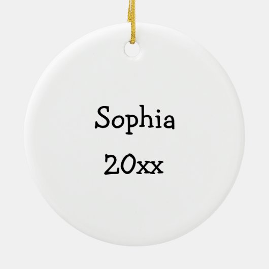  Winter Ear Muff Photo Booth Keramisch Ornament (Achterkant)