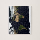 Winter Earth Geografische Wereld Atlas Map Legpuzzel (Verticaal)