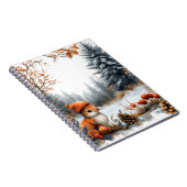 Winter Eekhoorn in Bevroren Bos Notitieboek (Rechterzijde)