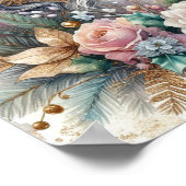 Winter Eenhoorn Magische Scène 2 Poster (Hoek)