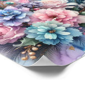 Winter Eenhoorn Magische Scène 4 Poster (Hoek)