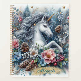 Winter Eenhoorn Magische Scène 6 Planner