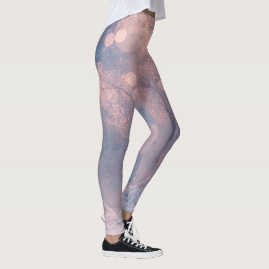 Winter Eenvoudige moderne witte Leggings (Rechts)