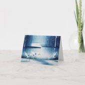 Winter Egrets Bedankt Opmerking Kaart (Voorkant)