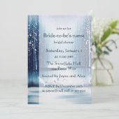 Winter Egrets Bridal Shower Kaart (Staand voorkant)