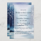 Winter Egrets Bridal Shower Kaart (Voorkant / Achterkant)