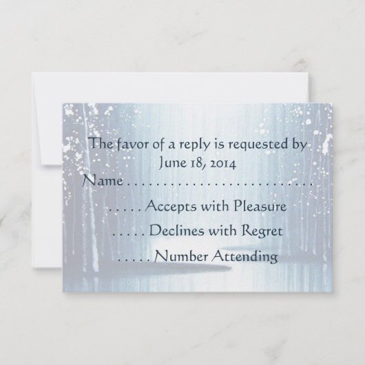 Winter Egrets RSVP-kaarten RSVP Kaartje (Voorkant)