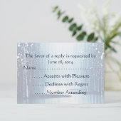 Winter Egrets RSVP-kaarten RSVP Kaartje (Staand voorkant)