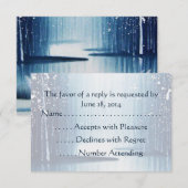 Winter Egrets RSVP-kaarten RSVP Kaartje (Voorkant / Achterkant)