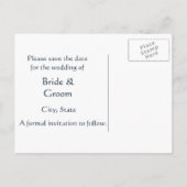 Winter Egrets Save the Date Briefkaart (Achterkant)