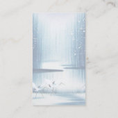 Winter Egrets Table Kaart Plaatskaartje (Achterkant)