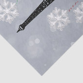 Winter Eiffeltoren, Snowflake-ballonkerst Tissuepapier (Detail)