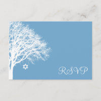 Winter eik boom blauw wit vleermuis mitswa RSVP