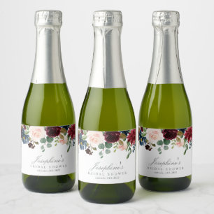 Winter Elegance Mini Champagne flesetiketten Sparkling Wijnetiket