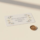 Winter Elegance with Cream Bow Address Label