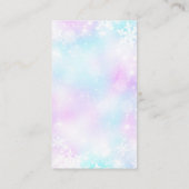 Winter Elegant Honeymoon Fund Online met QR-code Informatiekaartje (Achterkant)