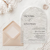 Winter Elegant Simple Wedding Acryl Uitnodigingen