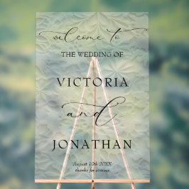 Winter Elegant Snowflakes Wedding Welcome Acryl Bord