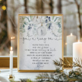 Winter elegante 'leg een ring aan' spelposter poster