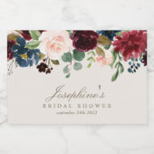 Winter Elegantie Mini Mousserende Wijnfles Etikett Sparkling Wijnetiket (Enkel label)