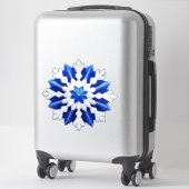 Winter Elegantie Vorst Sneeuwvlok Kunst Sticker (Koffer)
