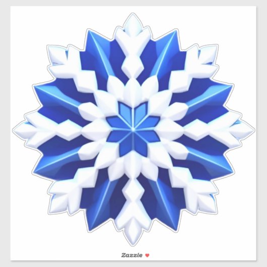 Winter Elegantie Vorst Sneeuwvlok Kunst Sticker (Vel)