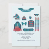 Winter Elements nodiging Kaart (Voorkant)