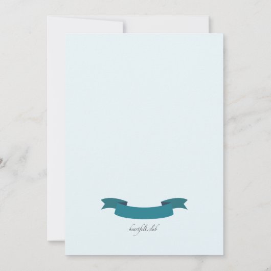 Winter Elements nodiging Kaart (Achterkant)