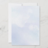 Winter Elephant Snowflake Baby shower Kaart (Achterkant)