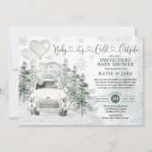 Winter Elephant Snowy Forest rijden met het Baby s Kaart (Voorkant)