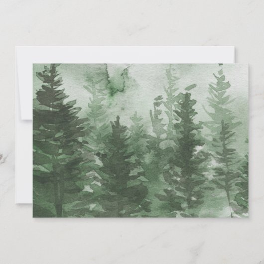 Winter Elephant Snowy Forest rijden met het Baby s Kaart (Achterkant)