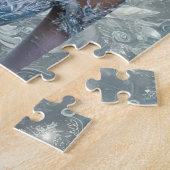 Winter Elf Bruid Magische Winter Wonderland Legpuzzel (Zijkant)